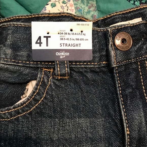 OshKosh B'Gosh Straight Leg Jeans Sz 4T - Picture 4 of 5